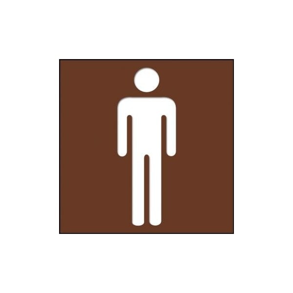 Accuform 3 in W x 3 in H, Engraved Plastic PSG307BR - main